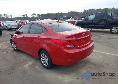 2014 Hyundai Accent Gls z USA, uszkodzony, nr VIN KMHCT4AE5EU642151
